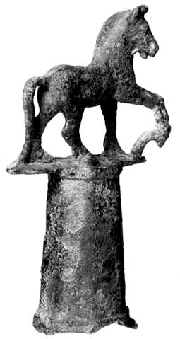 Horse head standard from late Roman Vindolanda 