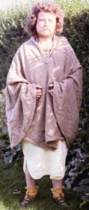 Man wearing 'Gallic coat'