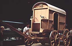 A full-size reconstruction of a passenger carriage, R?misch-Germanisches Museum, Cologne