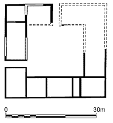 Plan of the praetorium at Wallsend 