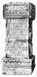 An altar set up between AD 222 and 235 by Quintus Petronius Urbicus, commandant of the Vindolanda garrison